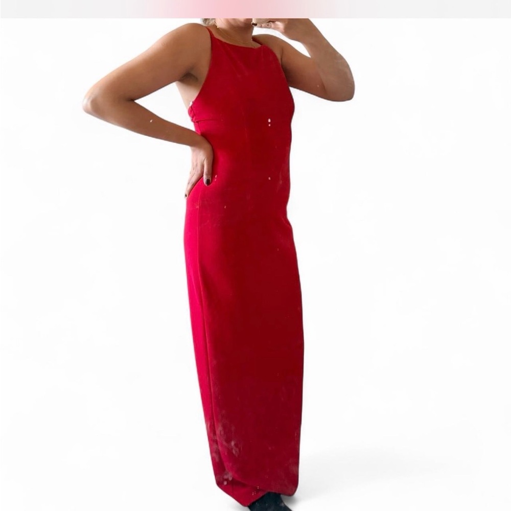 Roberta Bridal Vibrant Red Maxi Dress